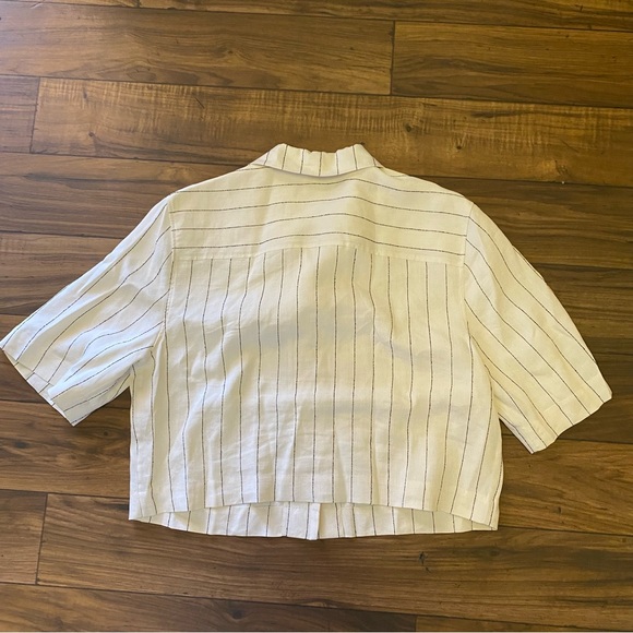 Loulou Studio Cropped Shirt Sz L Women’s - Picture 5 of 6